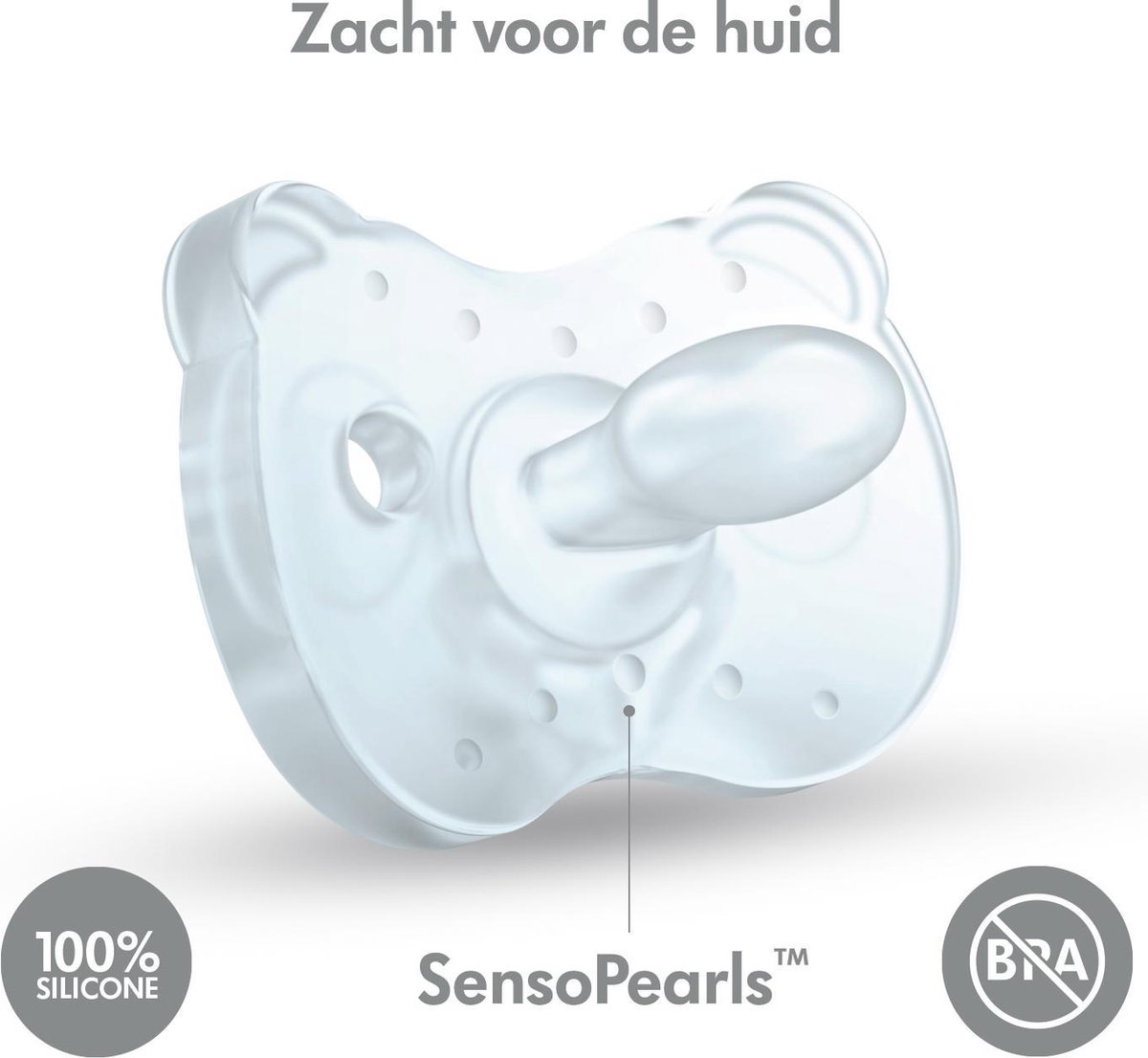 Medela Baby Fopspeen Soft Silicone 6-18m Soft Blue - Duo Stuk