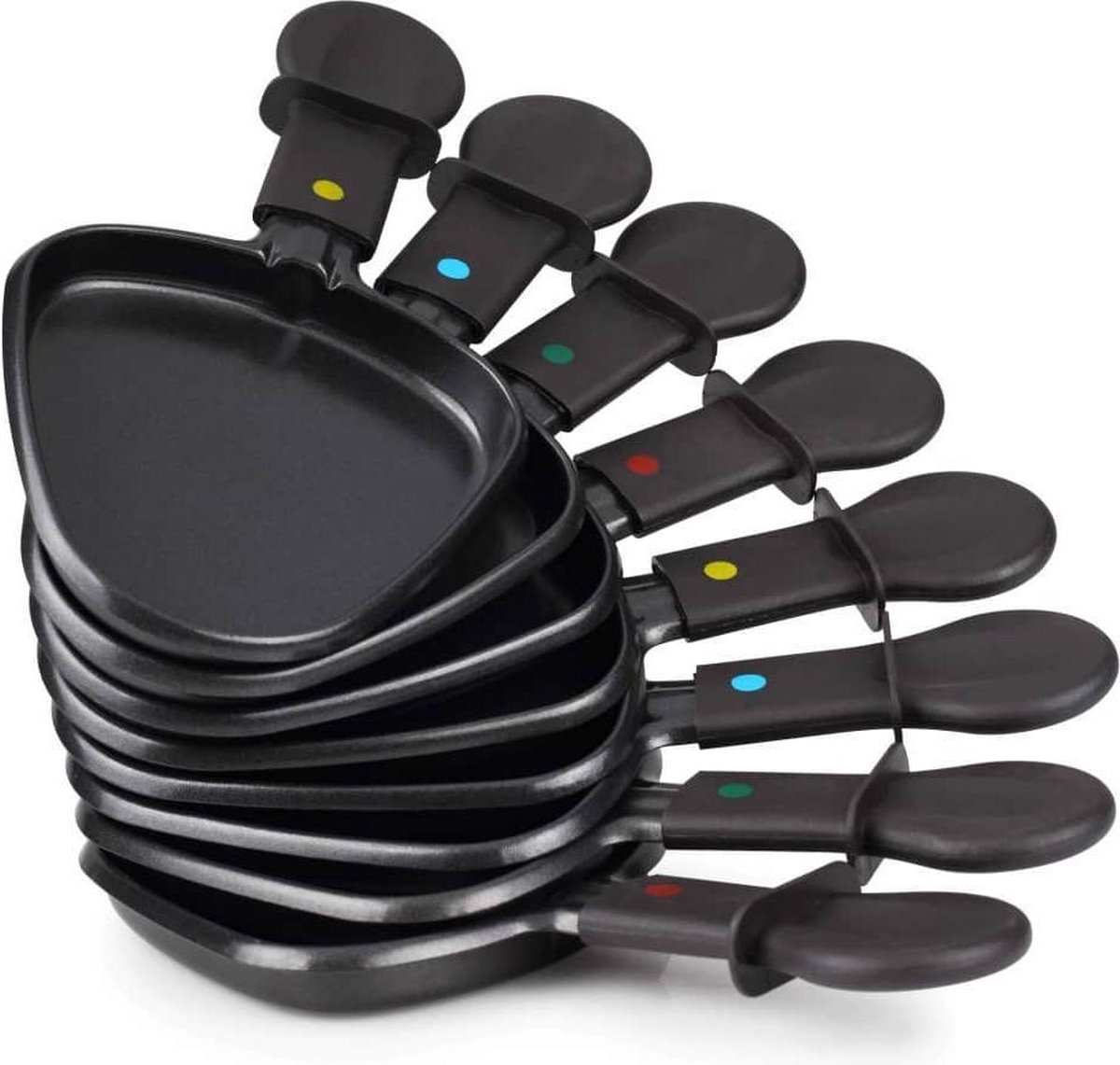 Princess gourmetset Raclette 8 Oval Stone Grill Party 162720 - Zwart