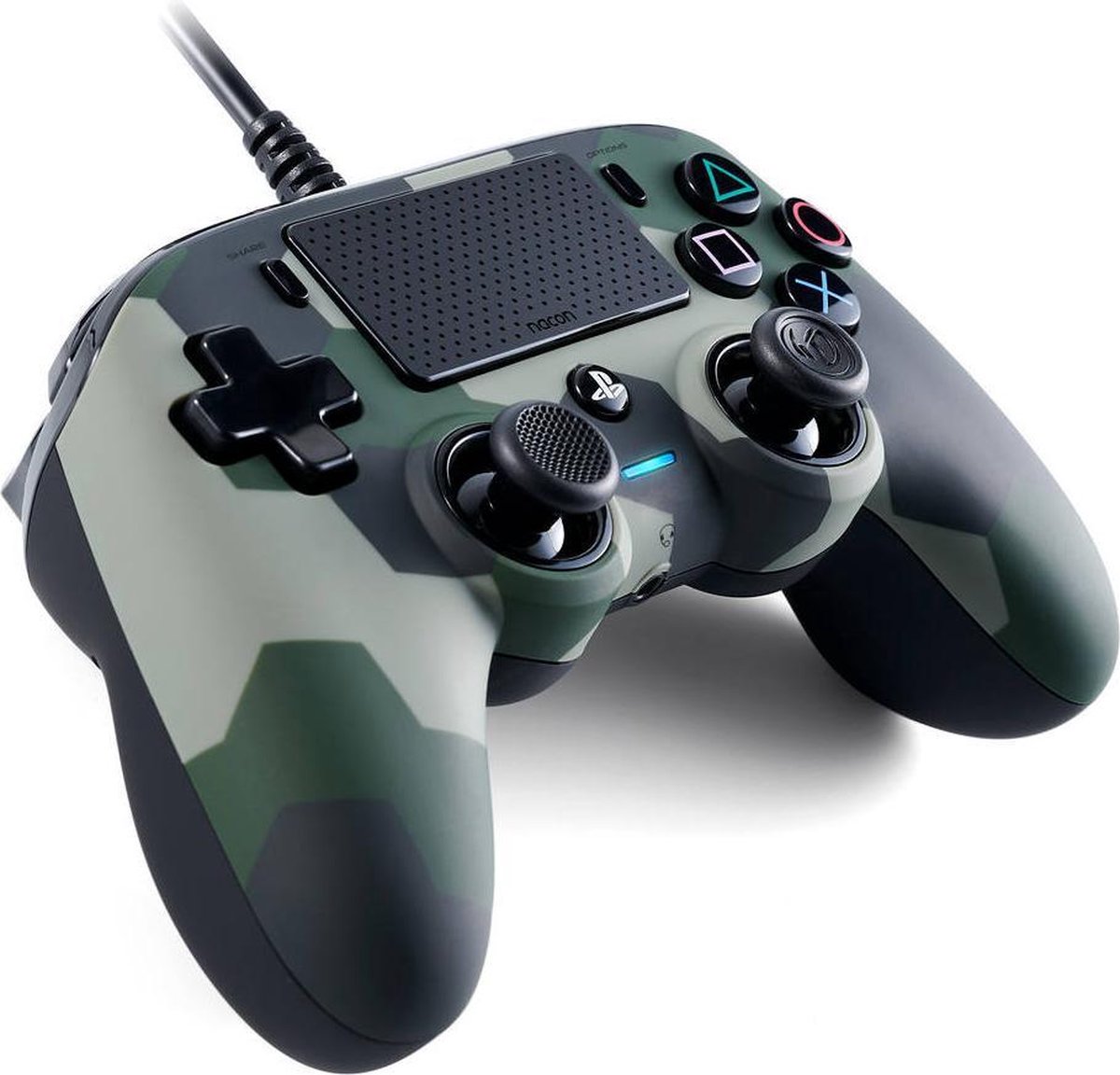 NACON Wired Compact Controller voor de Playstation 4 Camo - Groen