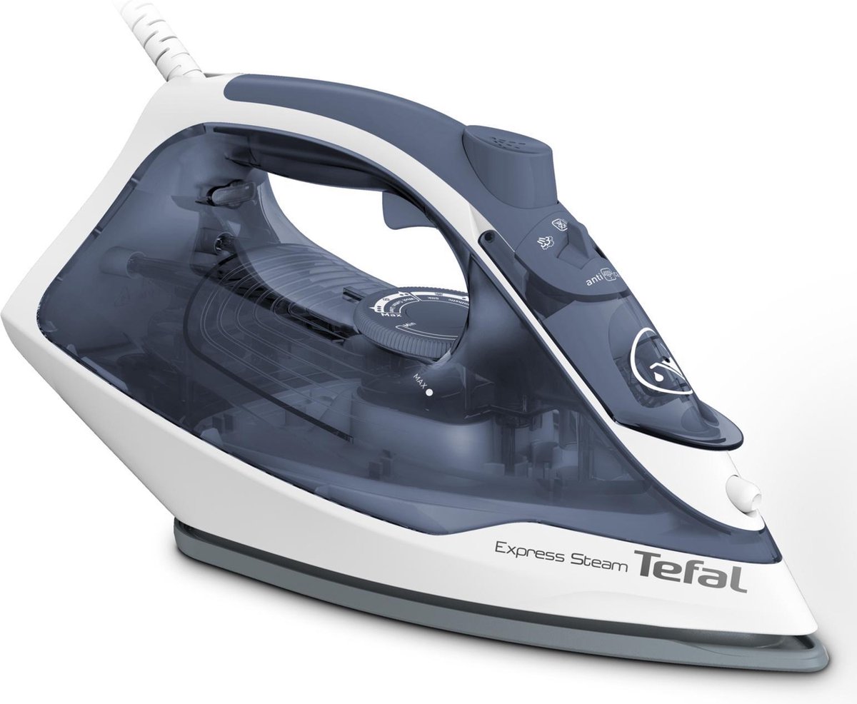 Tefal Express Steam FV2837 Stoomstrijkijzer - Blauw