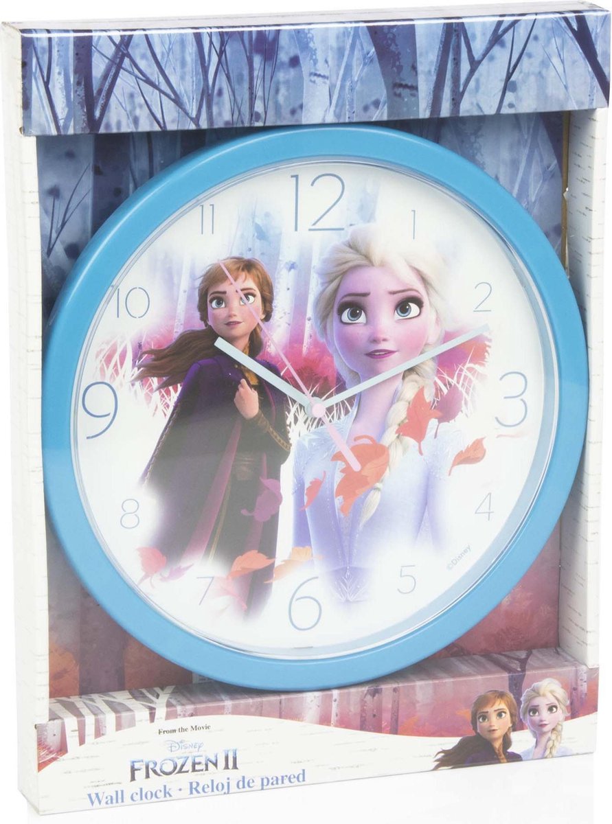 Frozen Elsa & Anna Klok Frozen Wandklok Frozen Ii Klok Speelgoed Frozen Elsa & Anna Disney Frozen