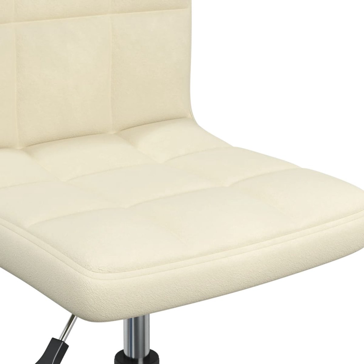 Vidaxl Eetkamerstoelen Draaibaar 2 St Fluweel Crèmekleurig