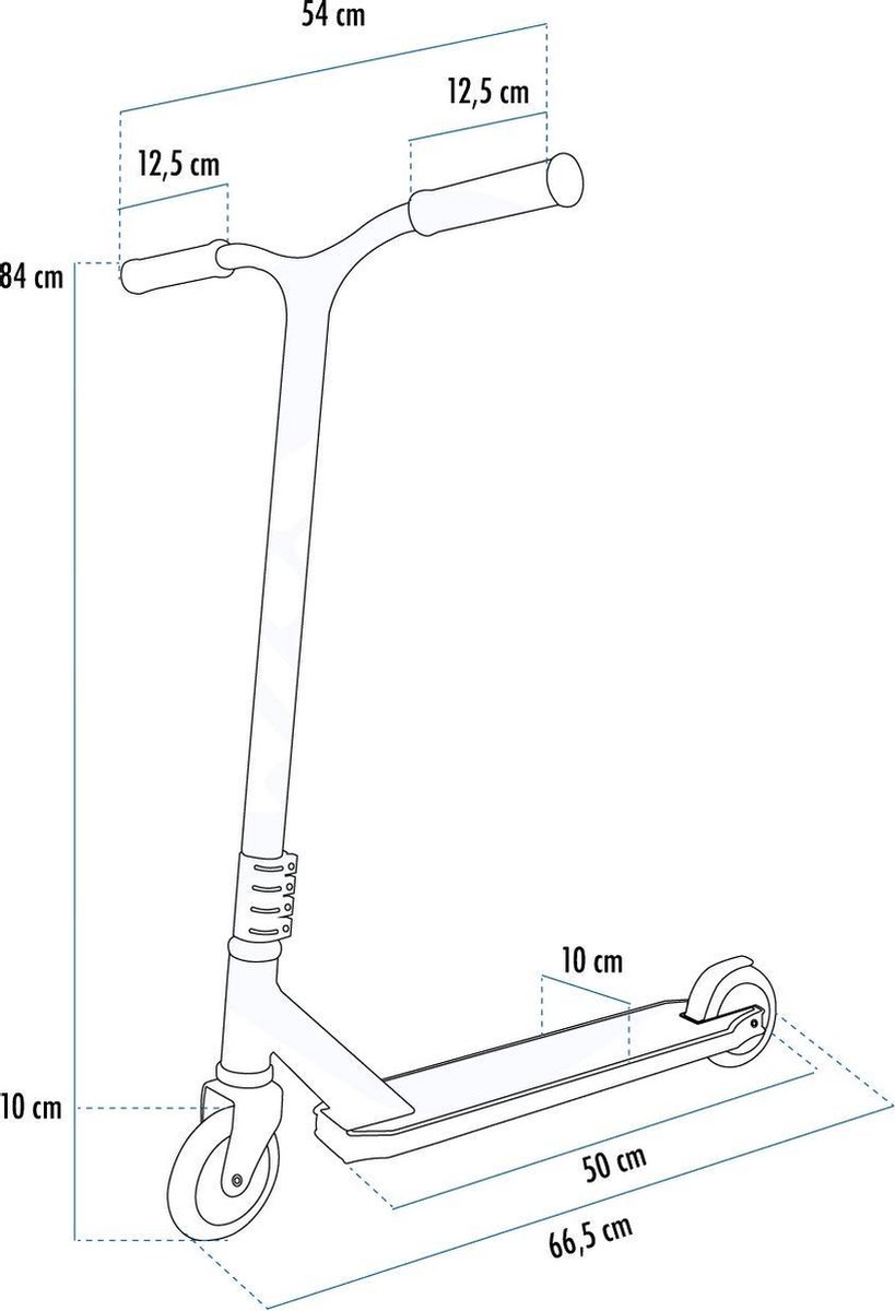 Schildkröt Funsports Kickless Piano Stuntstep Junior - Zwart
