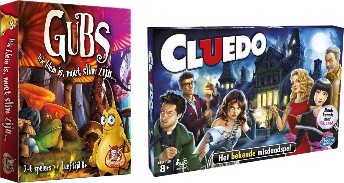 Spellenset - 2 Stuks - Kaartspel - Gubs & Cluedo