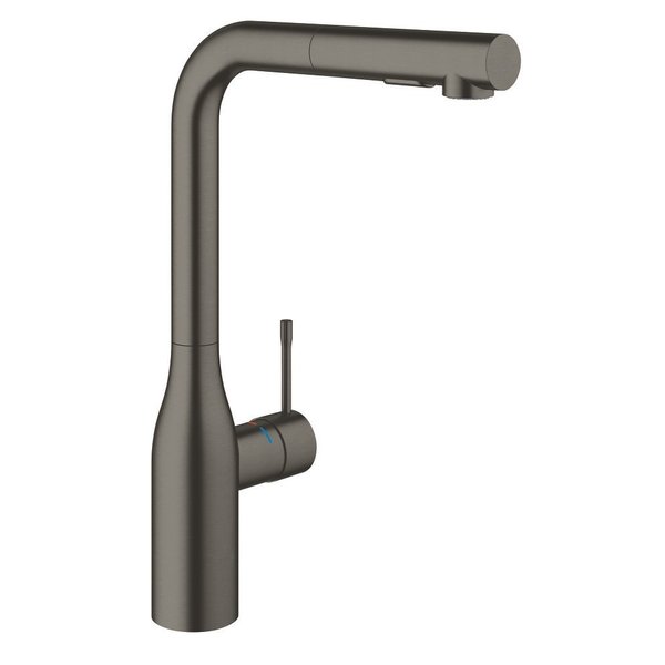 Grohe Essence New 1-gats keukenkraan m. hoge uitloop m. uittrekbare handdouche Brushed Hard Graphite 30504AL0