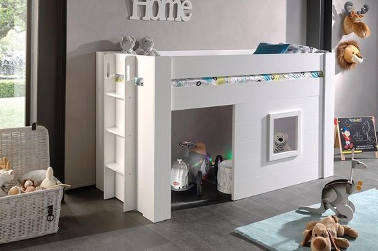 Vipack Noah Halfhoogslaper 90 x 200 cm - Wit