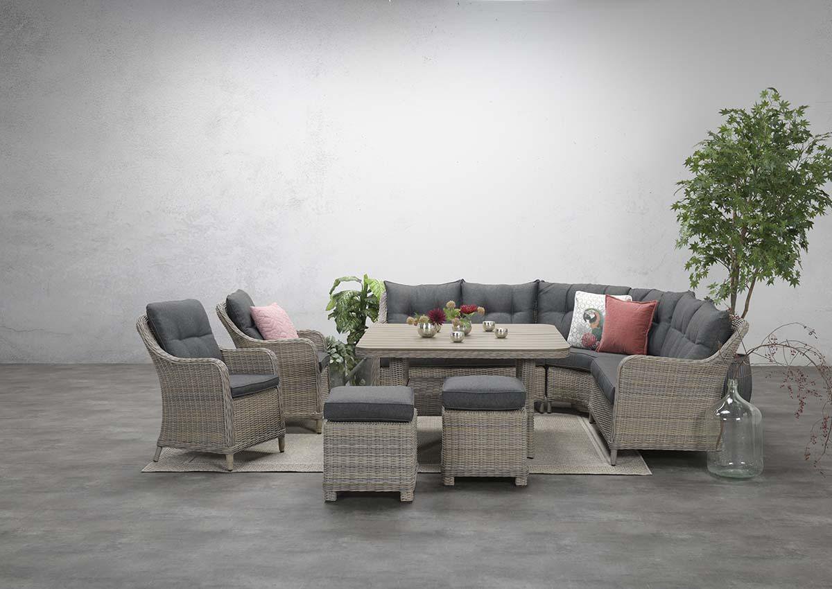 Garden Impressions Nova Lounge Dining Tuinstoel - Vintage Willow - Beige