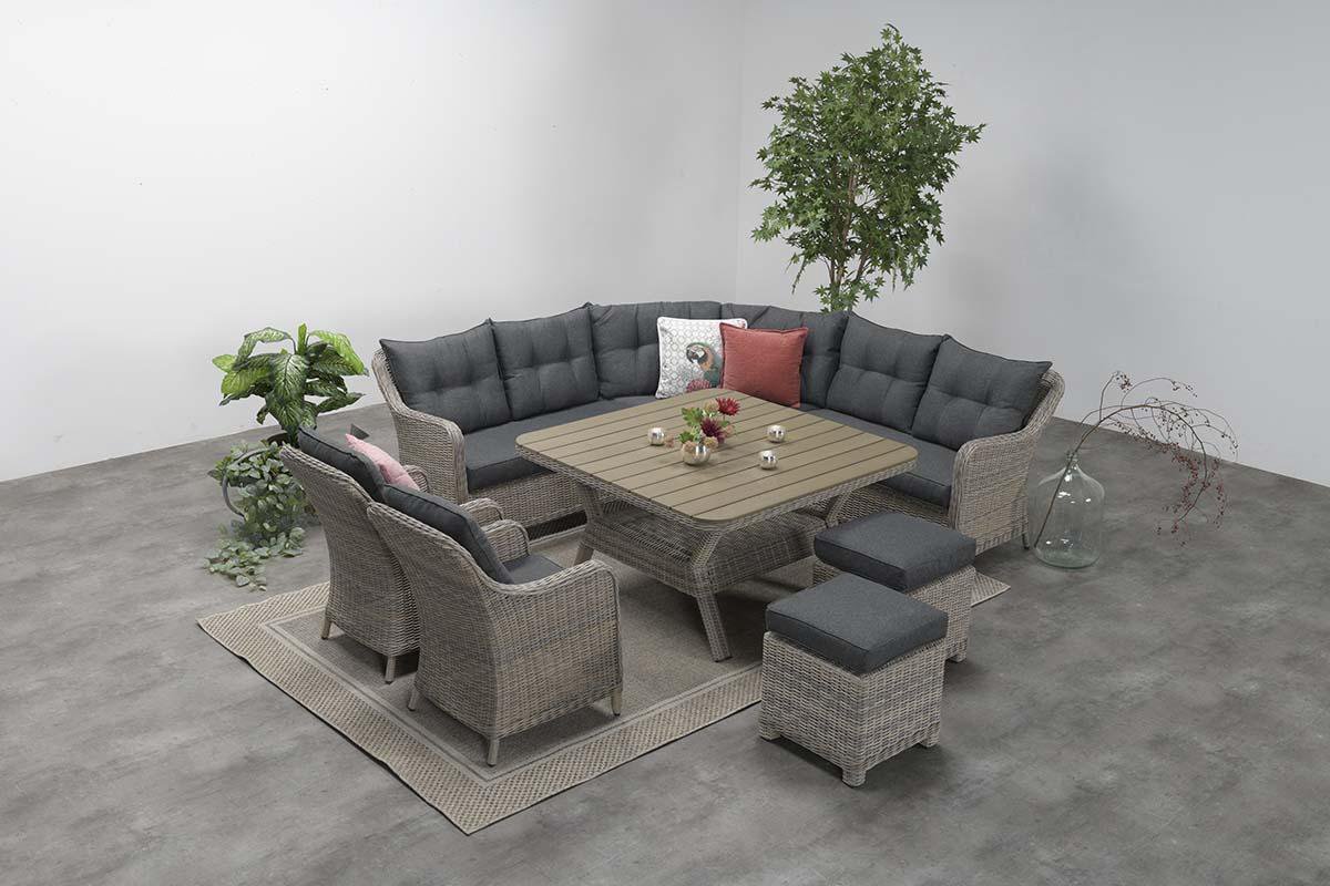 Garden Impressions Nova Lounge Dining Tuinstoel - Vintage Willow - Beige