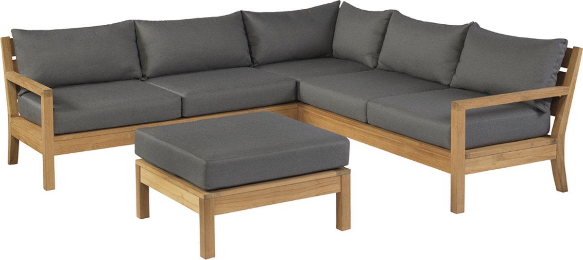 Exotan St. Peter Loungeset - Teak Hout - Bruin