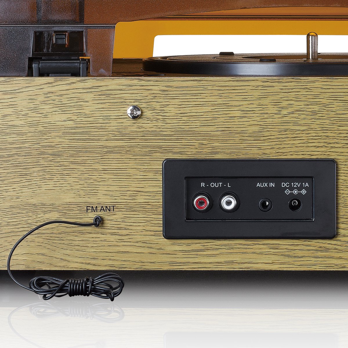 Classic Phono Tt-41ok - Retro Platenspeler Met Ingebouwde Luidsprekers - Eikenhout