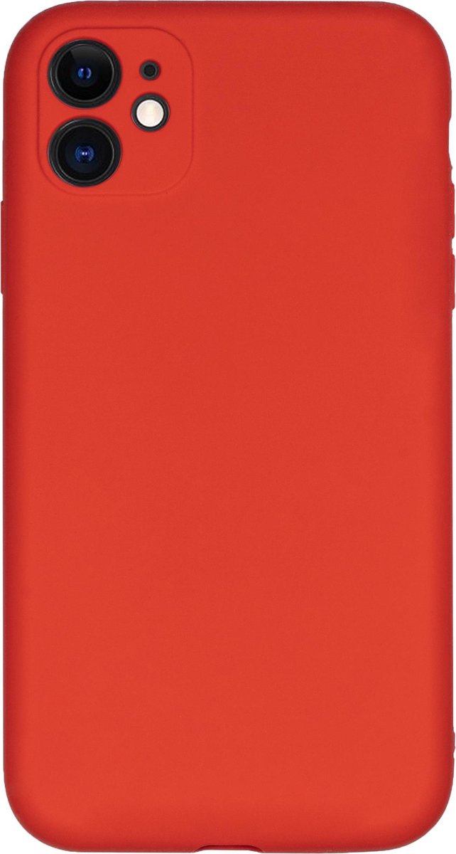 Bmax Liquid Silicone Case Hoesje Voor Iphone 11 - Red/ - Rood