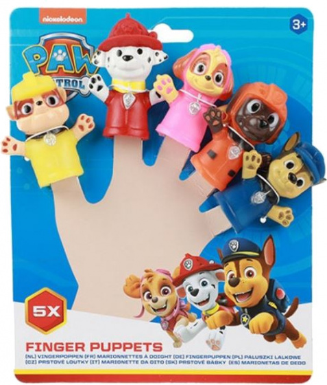 Nickelodeon vingerpoppen Paw Patrol junior siliconen 5 stuks