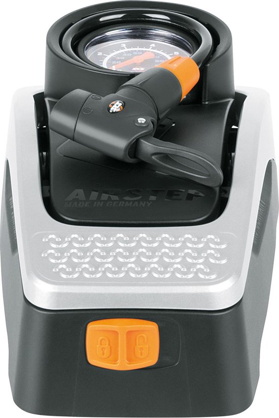 SKS Voetpomp Airstep Met Manometer 7 Bar - Zwart