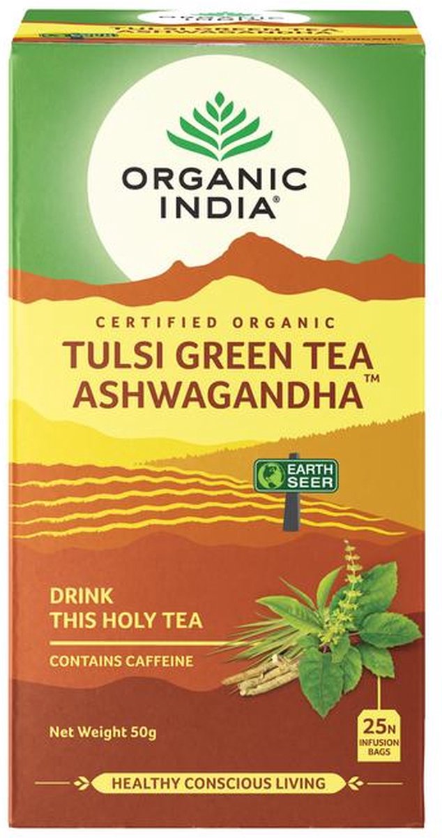 Organic India Tulsi green ashwagandha bio thee