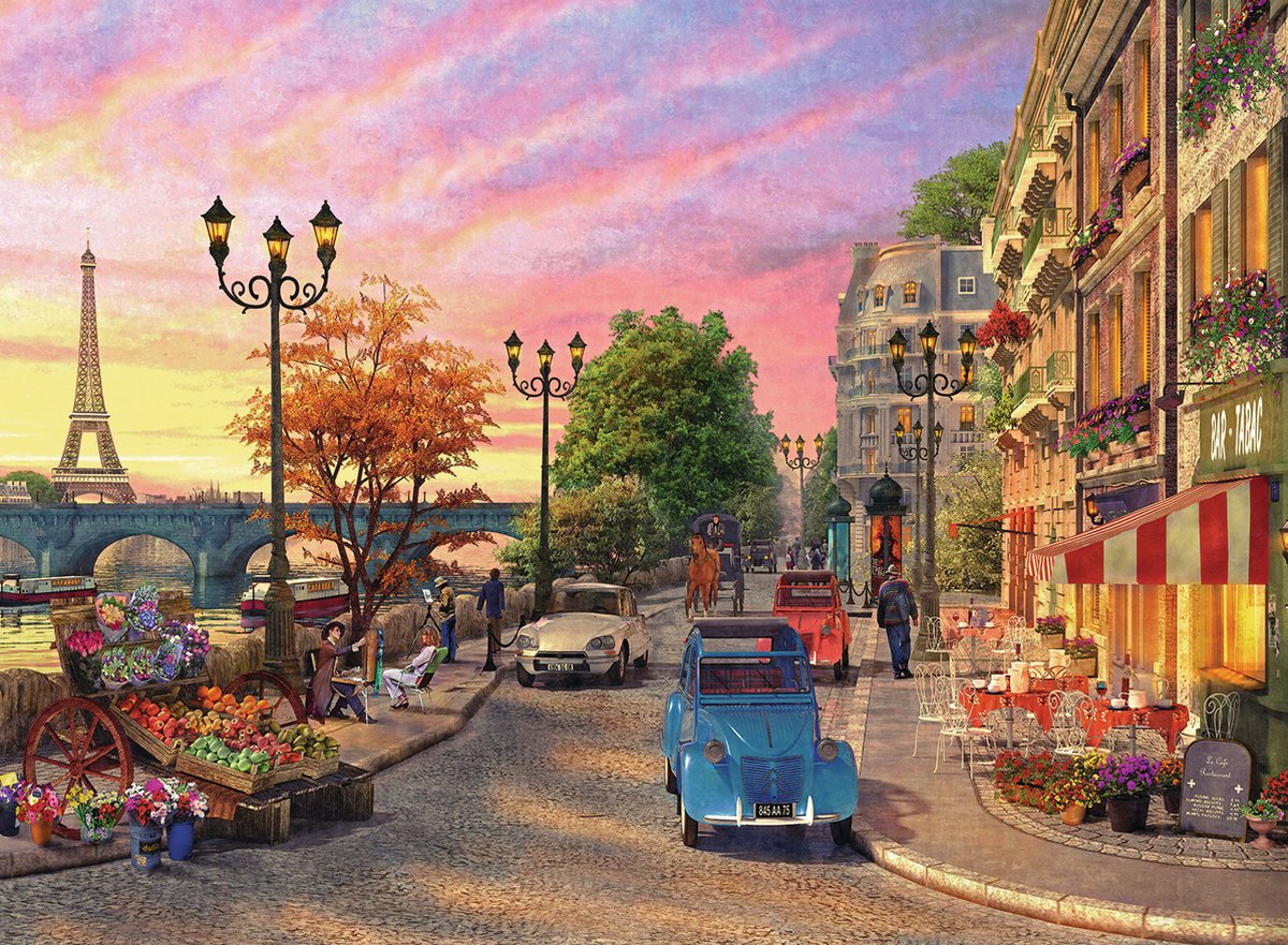 Ravensburger Puzzel Avondsfeer In Parijs - 500 Stukjes