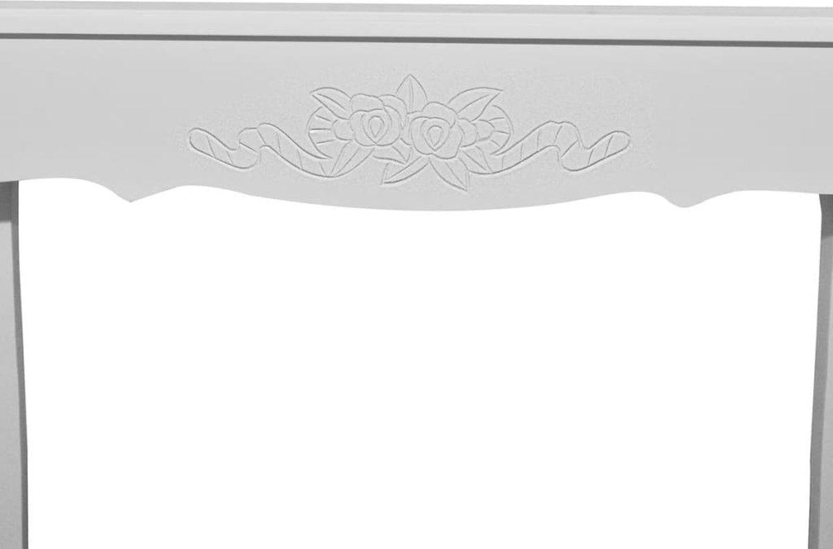Vidaxl Bijzettafel - Wit