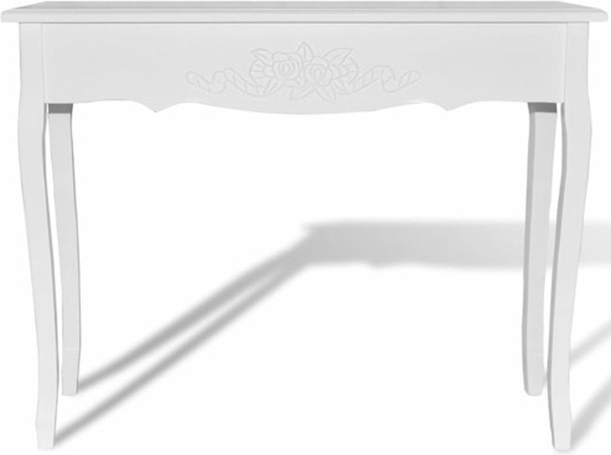 Vidaxl Bijzettafel - Wit