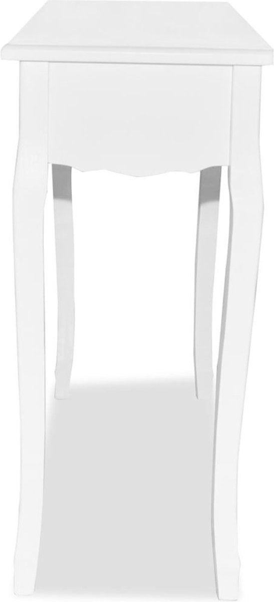 Vidaxl Bijzettafel - Wit