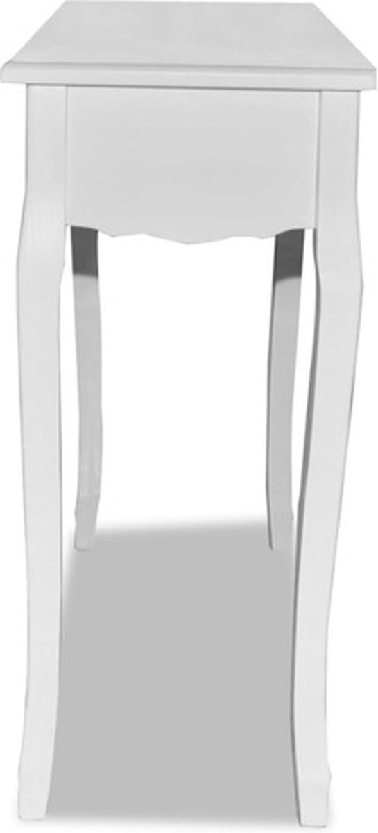 Vidaxl Bijzettafel - Wit