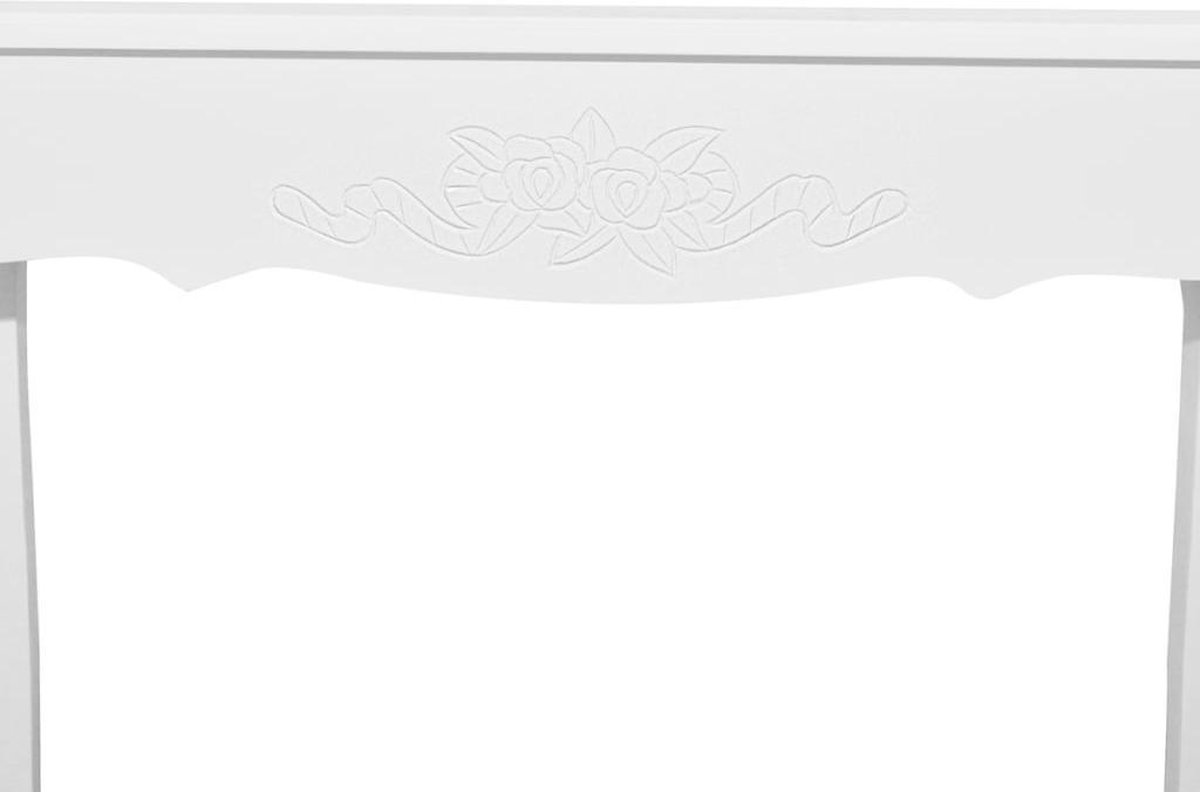 Vidaxl Bijzettafel - Wit