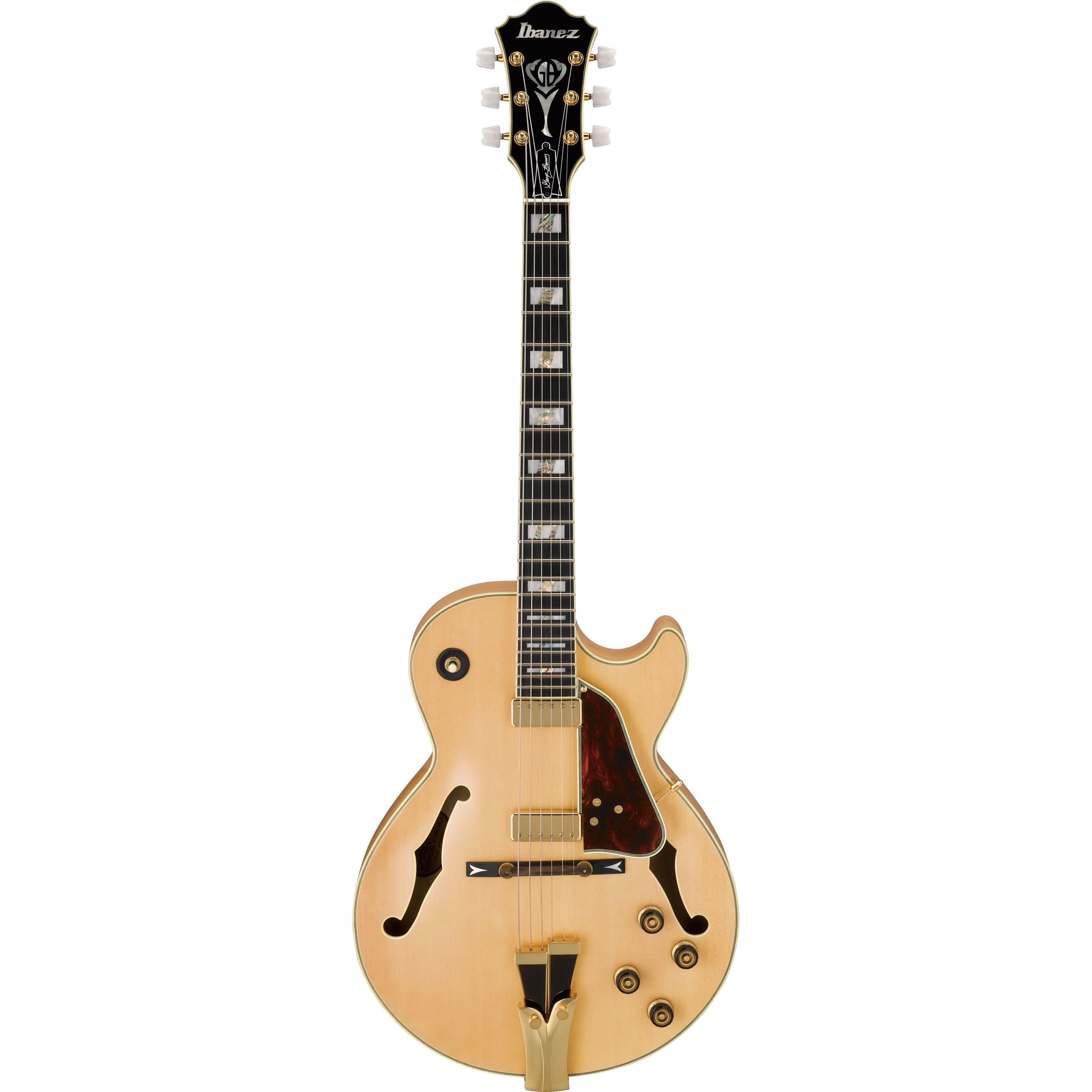 Ibanez GB10 George Benson Signature Natural semi-akoestische gitaar met koffer