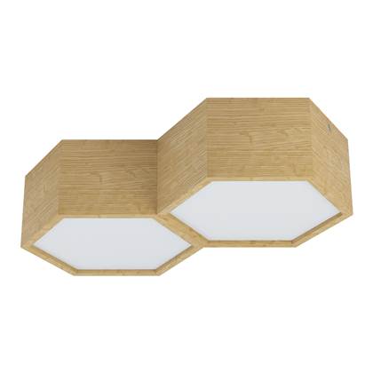 EGLO Mirlas Plafondlamp - Bruin/Wit