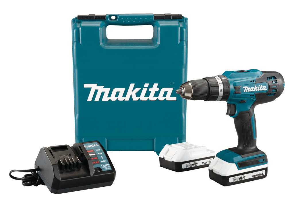 Makita HP488DWAE Klopboor-/schroefmachine | 2 x 2.0 Ah + lader | In koffer