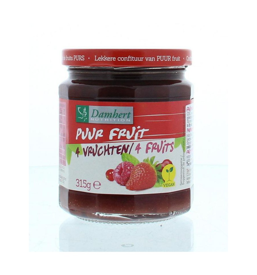 Damhert Puur fruit 4 Vruchten confiture