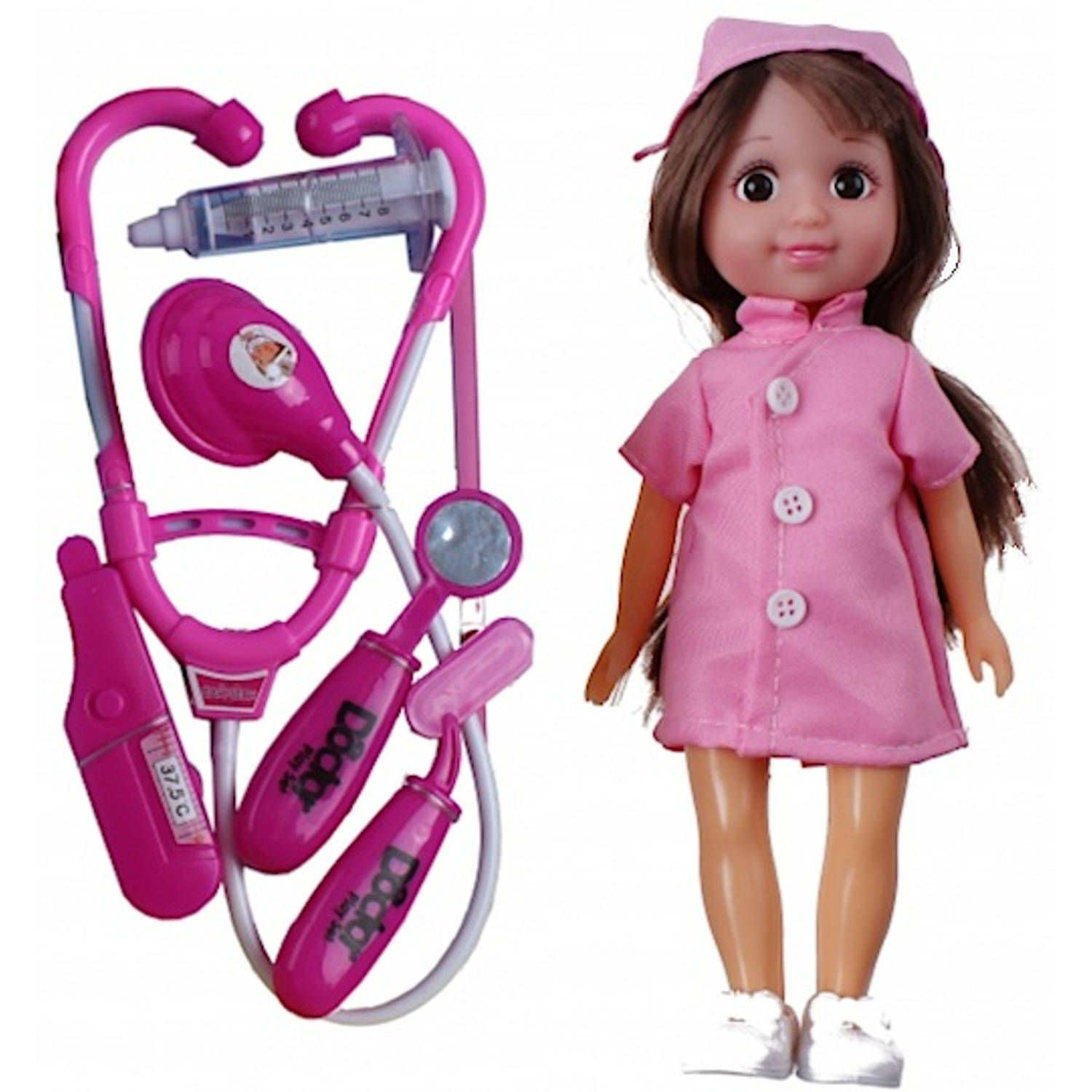 Jonotoys Babypop Dokter Plina 26 Cm - Roze