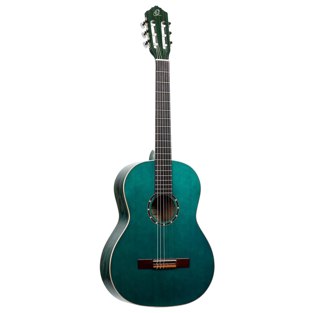 Ortega Family Series R121SNOC Full-Size Guitar Ocean Blue klassieke gitaar met gigbag