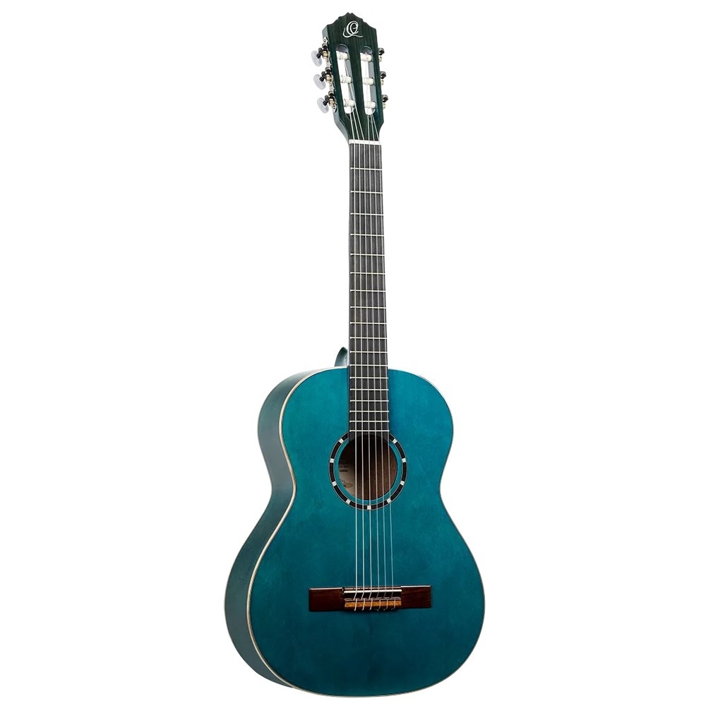 Ortega Family Series R121-3/4OC 3/4-Size Guitar Ocean Blue klassieke gitaar met gigbag