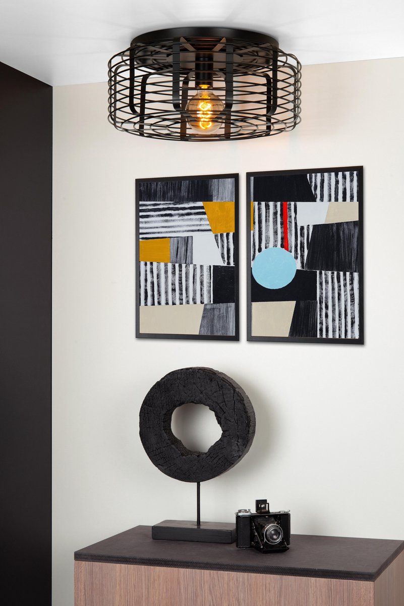 Lucide Melopee Plafonnière - Zwart