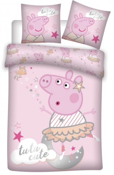 Nickelodeon dekbedovertrek Peppa Pig 140 x 200 cm - Roze