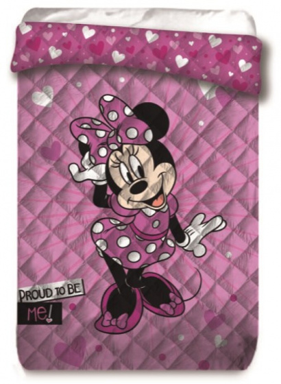 Disney deken Minnie Mouse 140 x 200 cm polyester/quilt - Roze