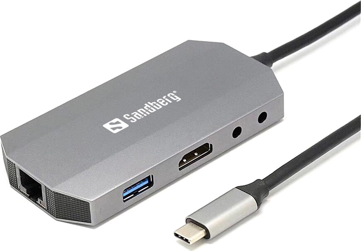 Sandberg USB-C 6-in1 Travel Dock