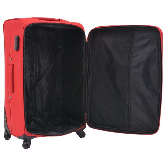 Vidaxl Trolleyset 3-delig - Rood