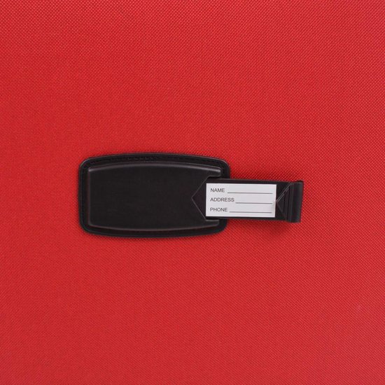 Vidaxl Trolleyset 3-delig - Rood