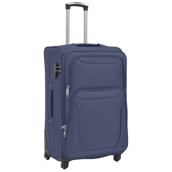 Vidaxl Trolleyset Marine 3-delig - Blauw