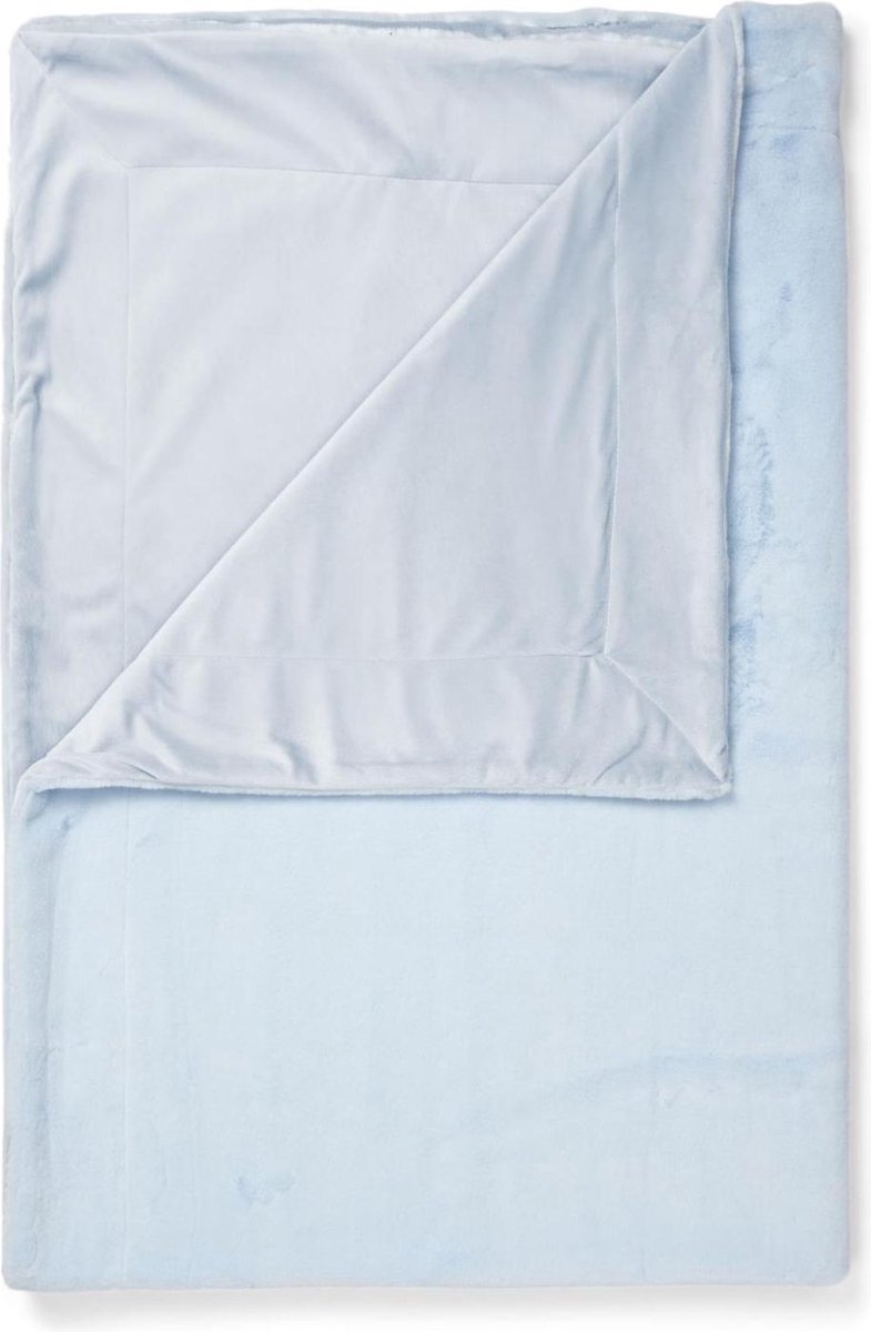 Essenza Furry Plaid Iceblue - Blauw