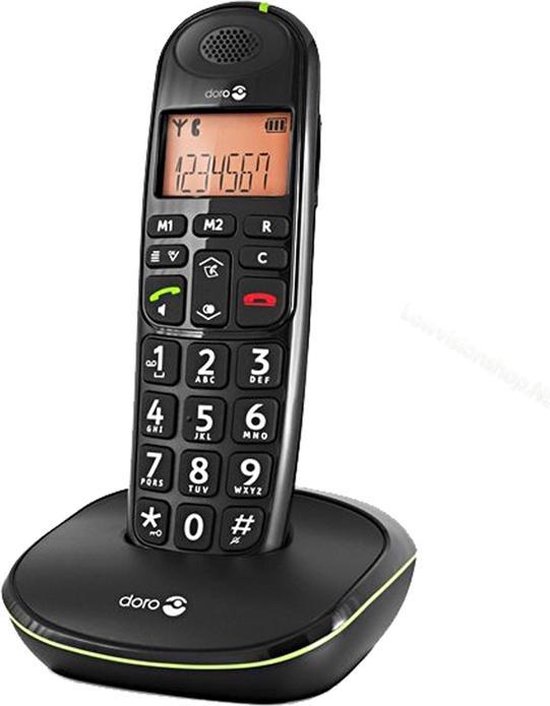 Doro Pe-100 Senioren Dect Telefoon - - Zwart