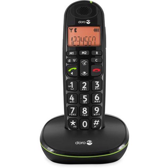 Doro Pe-100 Senioren Dect Telefoon - - Zwart