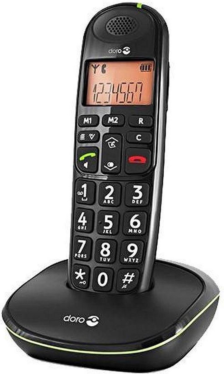 Doro Pe-100 Senioren Dect Telefoon - - Zwart
