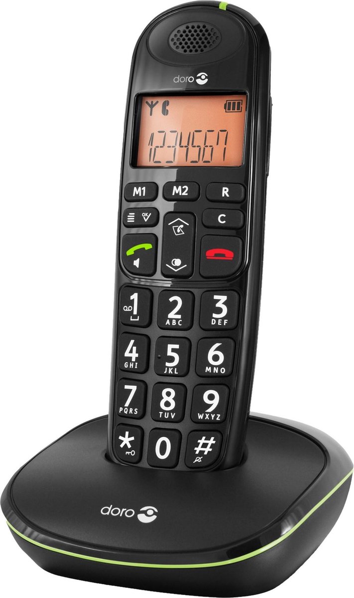 Doro Pe-100 Senioren Dect Telefoon - - Zwart