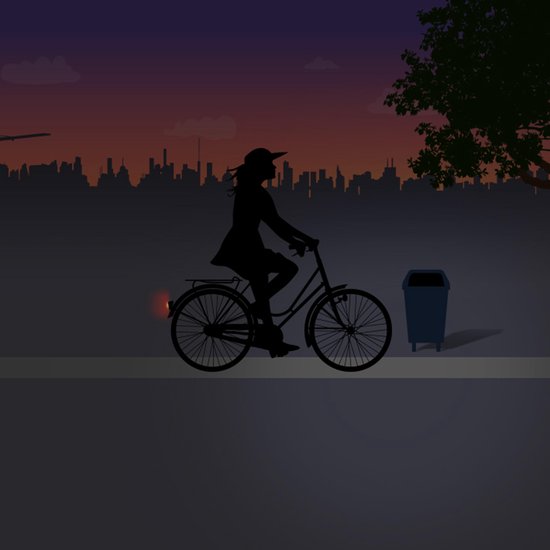 Spanninga Achterlicht Pixeo Xb Switch Batterijen Led - Rood