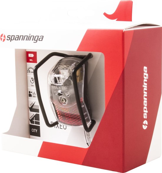 Spanninga Achterlicht Pixeo Xb Switch Batterijen Led - Rood