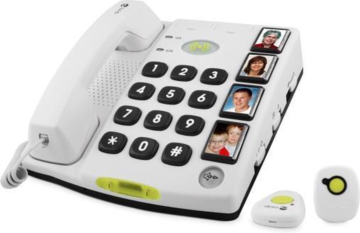Doro Secure 347 Seniorentelefoon Met Sos Alarm Halszender En Polsband