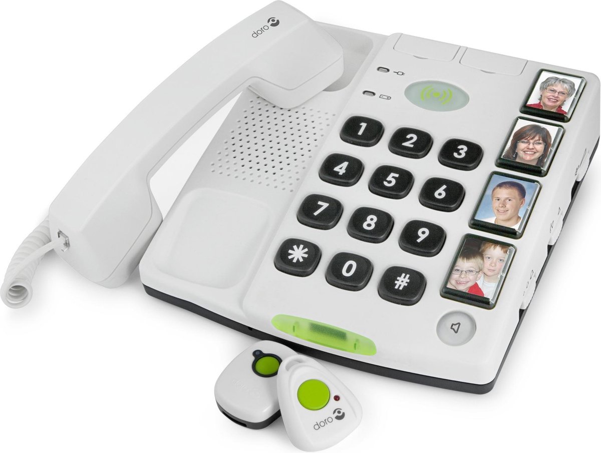 Doro Secure 347 Seniorentelefoon Met Sos Alarm Halszender En Polsband