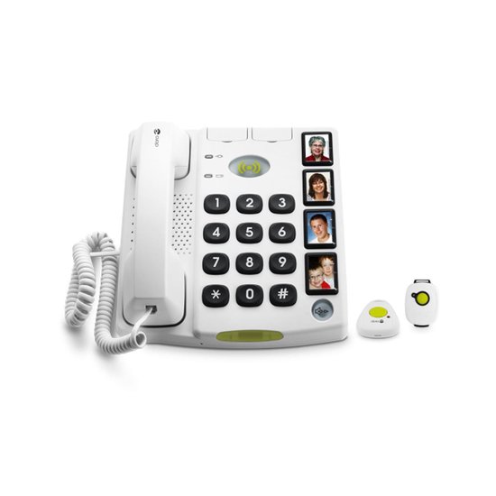Doro Secure 347 Seniorentelefoon Met Sos Alarm Halszender En Polsband