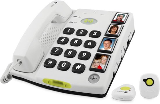 Doro Secure 347 Seniorentelefoon Met Sos Alarm Halszender En Polsband