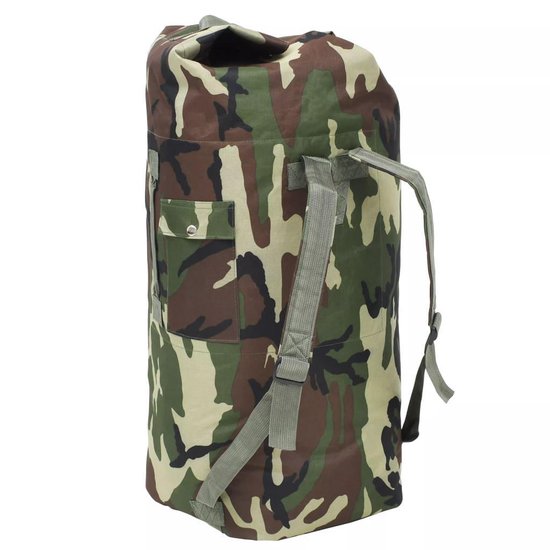 Vidaxl Sporttas Legerstijl 85 L Camouflage - Groen